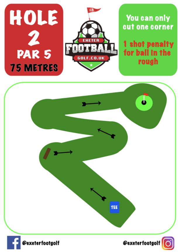 exe foot golf hole 2